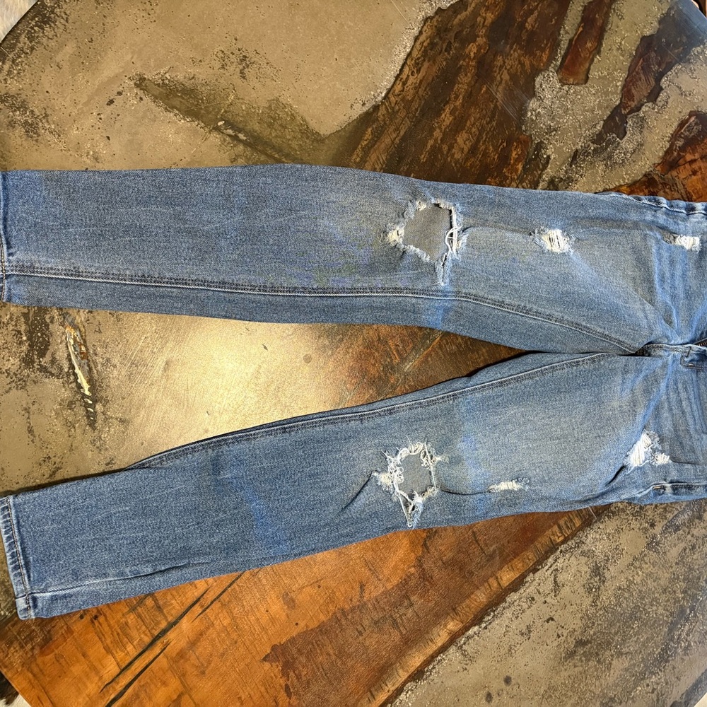Old Navy Women's Skinny Jeans - Distressed Blue
